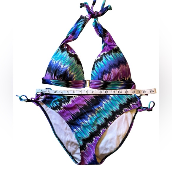 Blue and Purple Tye Dye Bikini - Picture 2 of 3